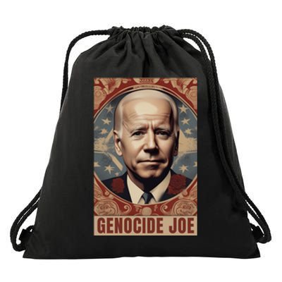 Genocide Joe Impeach Biden Palestine Gaza Drawstring Bag