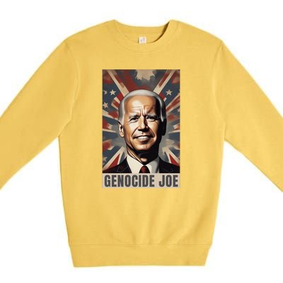 Genocide Joe Impeach Biden Palestine Gaza Premium Crewneck Sweatshirt