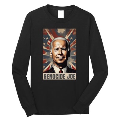 Genocide Joe Impeach Biden Palestine Gaza Long Sleeve Shirt