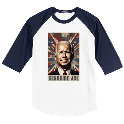 Genocide Joe Impeach Biden Palestine Gaza Baseball Sleeve Shirt