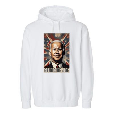 Genocide Joe Impeach Biden Palestine Gaza Garment-Dyed Fleece Hoodie