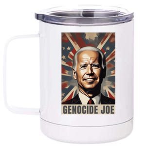 Genocide Joe Impeach Biden Palestine Gaza 12 oz Stainless Steel Tumbler Cup