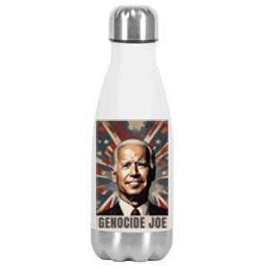 Genocide Joe Impeach Biden Palestine Gaza Stainless Steel Insulated Water Bottle