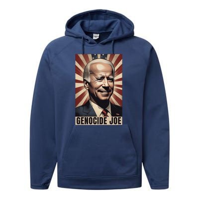 Genocide Joe Impeach Biden Palestine Gaza Performance Fleece Hoodie