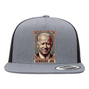 Genocide Joe Impeach Biden Palestine Gaza Flat Bill Trucker Hat