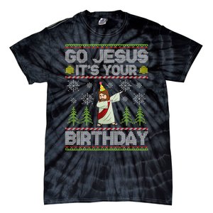 Go Jesus it's Your Birthday Ugly Christmas Sweater Tie-Dye T-Shirt