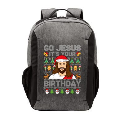 Go Jesus ItS Your Birthday Ugly Christmas Sweater Funny Vector Backpack