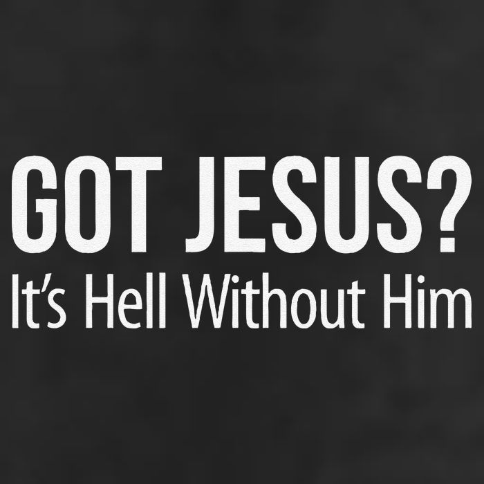 Got Jesus Its Hell Without Him 7 Panel Mesh Trucker Snapback Hat