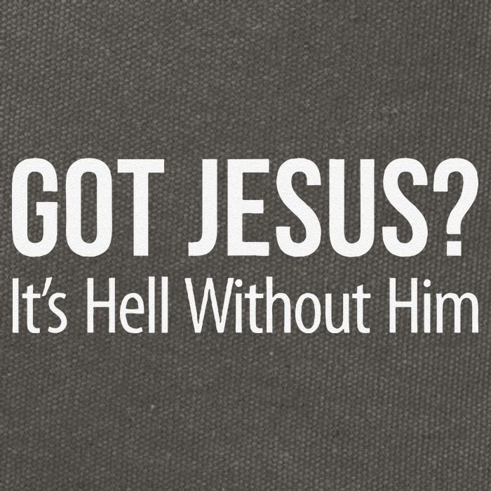 Got Jesus Its Hell Without Him Cotton Canvas Backpack