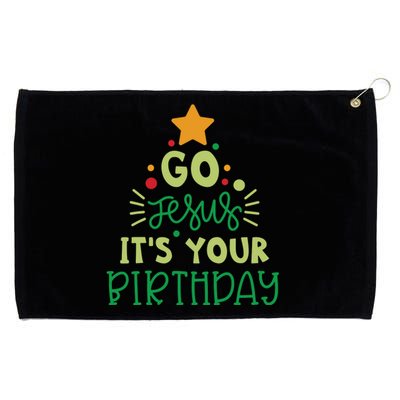 Go Jesus Its Your Birthday Christmas Grommeted Golf Towel