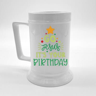 Go Jesus Its Your Birthday Christmas Beer Stein