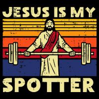 Gym Jesus Is My Spotter Christian Workout Lifting 16 in Basic Backpack
