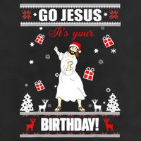 Go Jesus ItS Your Birthday Funny Christian Ugly Christmas Adult Drive Performance Visor