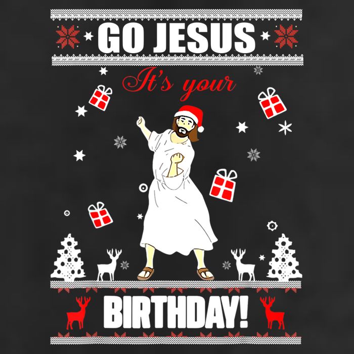 Go Jesus ItS Your Birthday Funny Christian Ugly Christmas Adult Drive Performance Visor