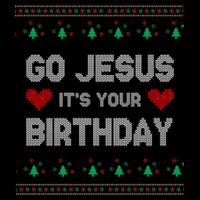 Go Jesus It's Your Birthday Ugly Christmas Party Cooling Performance Crew T-Shirt