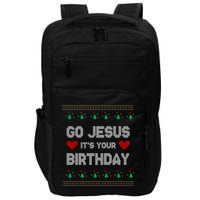 Go Jesus It's Your Birthday Ugly Christmas Party Impact Tech Backpack