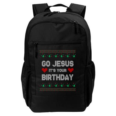 Go Jesus It's Your Birthday Ugly Christmas Party Backpack