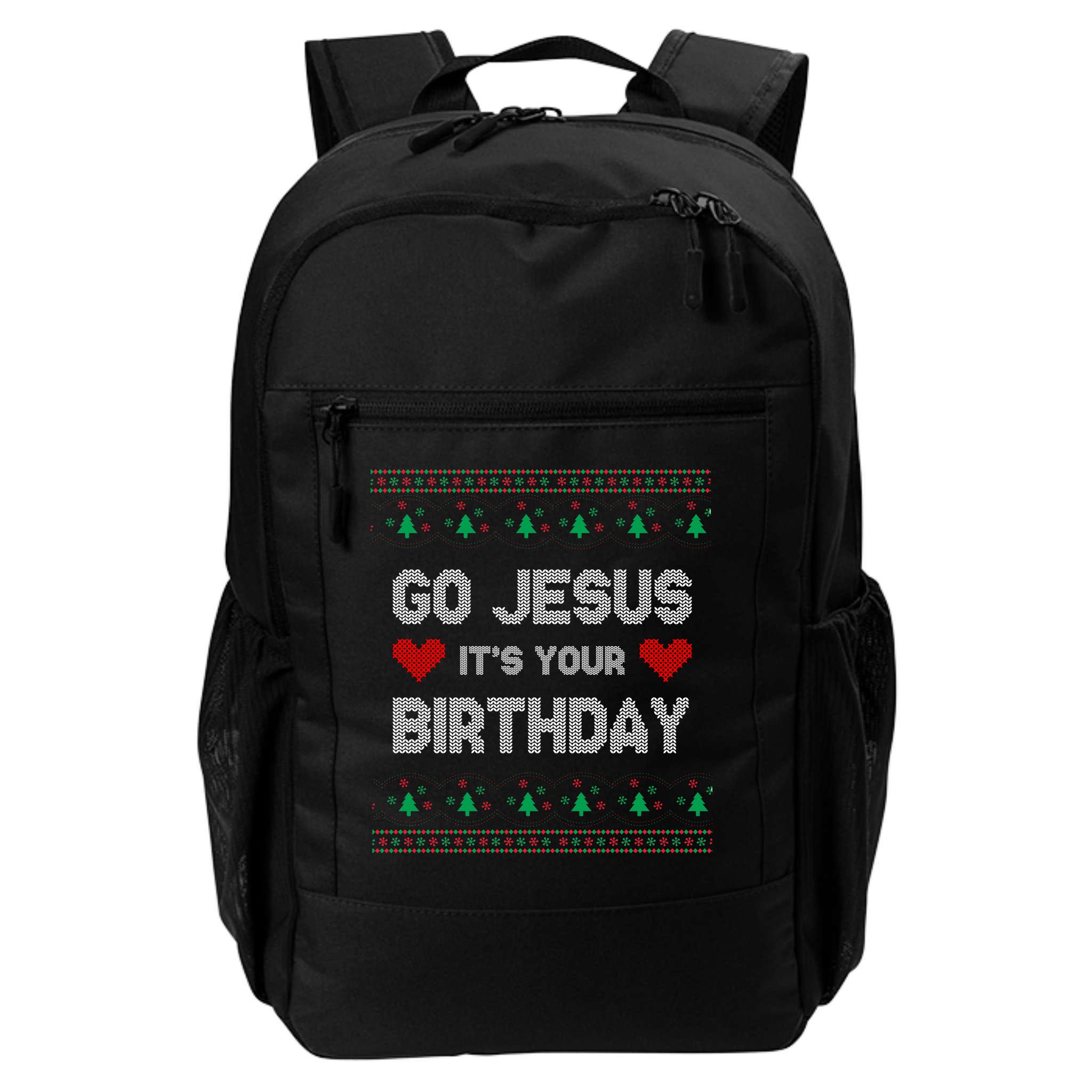 Go Jesus It's Your Birthday Ugly Christmas Party Backpack