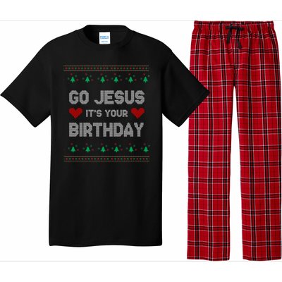 Go Jesus It's Your Birthday Ugly Christmas Party Pajama Set