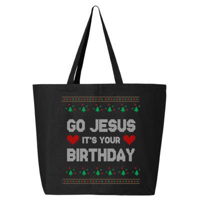 Go Jesus It's Your Birthday Ugly Christmas Party 25L Jumbo Tote