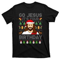 Go Jesus ItS Your Birthday Ugly Christmas Sweater Funny T-Shirt