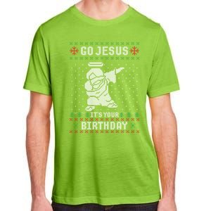 Go Jesus Its Your Birthday Christmas Dabbing Jesus Dab Cool Gift Adult ChromaSoft Performance T-Shirt