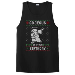 Go Jesus Its Your Birthday Christmas Dabbing Jesus Dab Cool Gift PosiCharge Competitor Tank