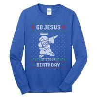 Go Jesus Its Your Birthday Christmas Dabbing Jesus Dab Cool Gift Tall Long Sleeve T-Shirt