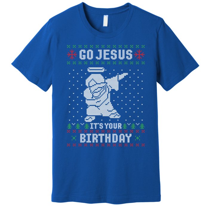 Go Jesus Its Your Birthday Christmas Dabbing Jesus Dab Cool Gift Premium T-Shirt