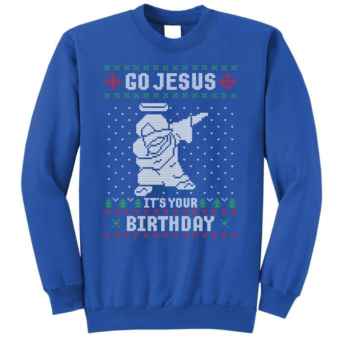 Go Jesus Its Your Birthday Christmas Dabbing Jesus Dab Cool Gift Tall Sweatshirt