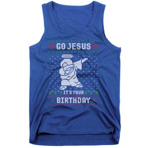 Go Jesus Its Your Birthday Christmas Dabbing Jesus Dab Cool Gift Tank Top