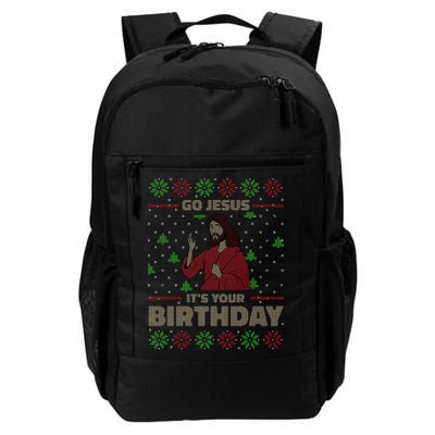 Go Jesus It's Your Birthday Christian Funny Ugly Christmas Backpack