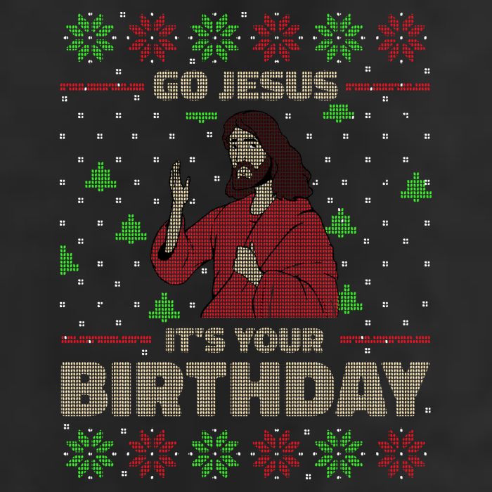 Go Jesus It's Your Birthday Christian Funny Ugly Christmas 15oz Campfire Ceramic Mug