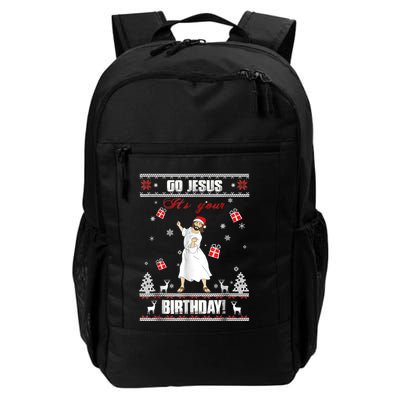 Go Jesus It's Your Birthday Ugly Christmas Party Backpack