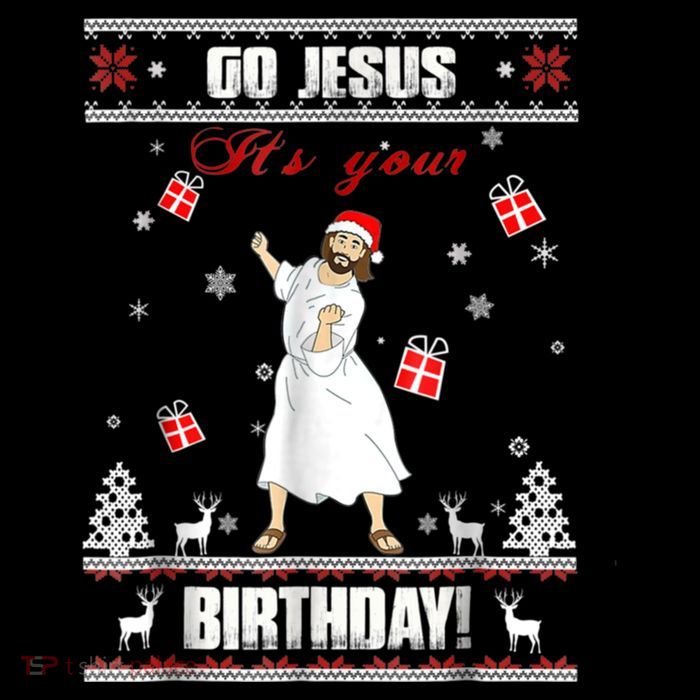 Go Jesus It's Your Birthday Ugly Christmas Party Flatbill Hat