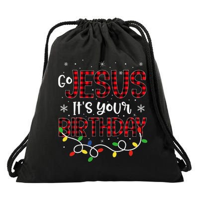 Go Jesus Its Your Birthday Christmas Xmas Holiday Funny Drawstring Bag