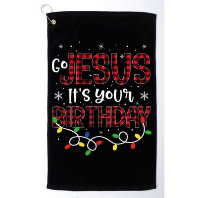 Go Jesus Its Your Birthday Christmas Xmas Holiday Funny Golf Towel