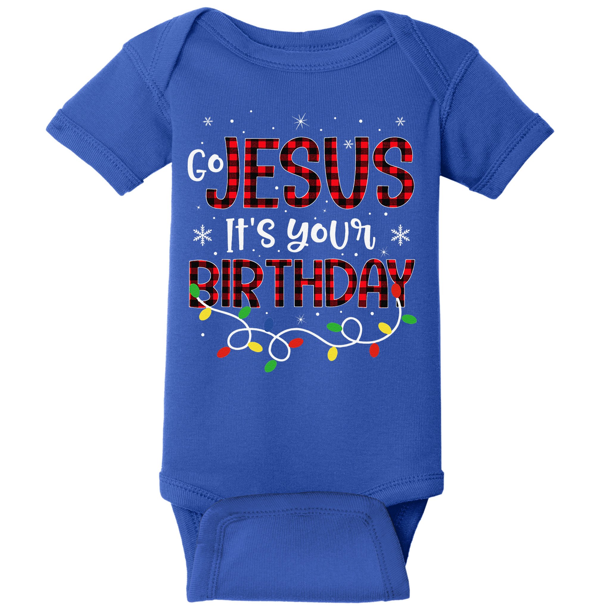 Go Jesus Its Your Birthday Christmas Xmas Holiday Funny Baby Bodysuit