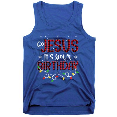 Go Jesus Its Your Birthday Christmas Xmas Holiday Funny Tank Top