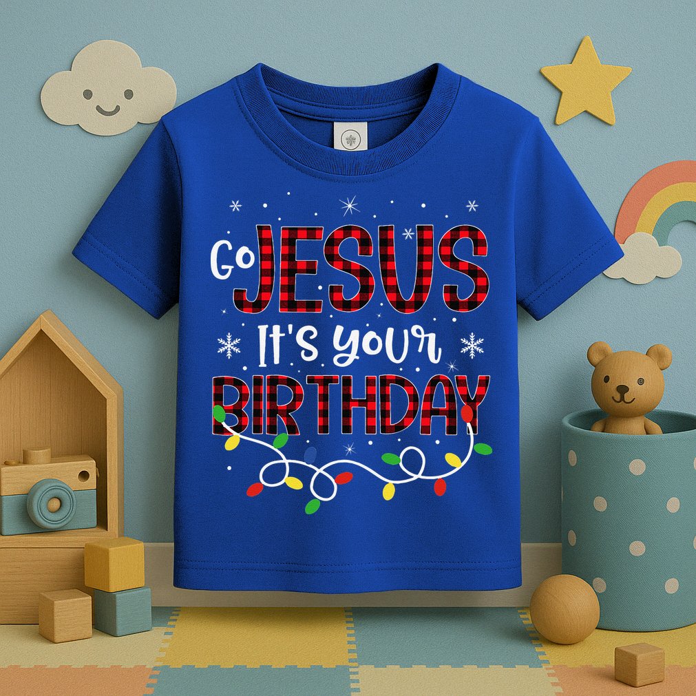 Go Jesus Its Your Birthday Christmas Xmas Holiday Funny Toddler T-Shirt