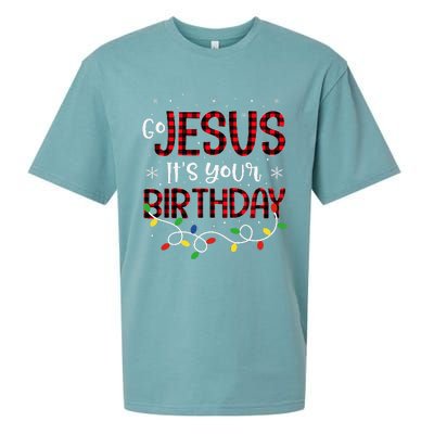 Go Jesus Its Your Birthday Christmas Xmas Holiday Funny Sueded Cloud Jersey T-Shirt