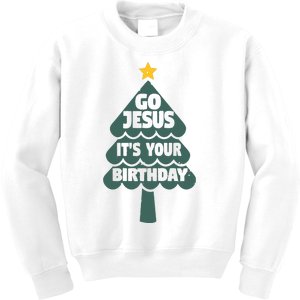 Go Jesus Its Your Birthday Shirts Funny Christmas Christian Kids Sweatshirt