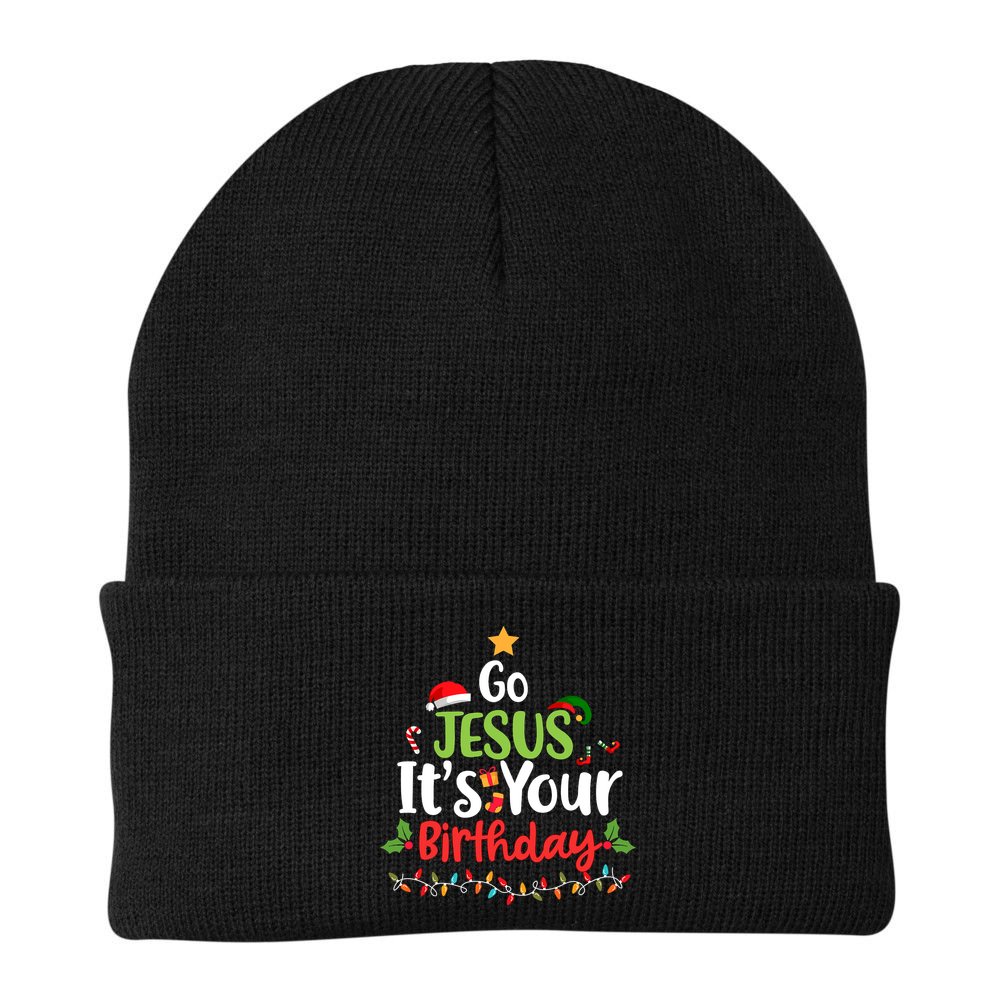 Go Jesus It's Your Birthday Funny Christmas Gifts Beanie