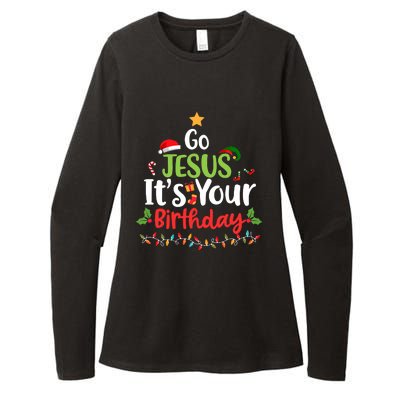 Go Jesus It's Your Birthday Funny Christmas Gifts Womens CVC Long Sleeve Shirt