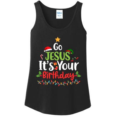 Go Jesus It's Your Birthday Funny Christmas Gifts Ladies Essential Tank