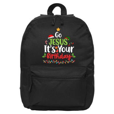 Go Jesus It's Your Birthday Funny Christmas Gifts 16 in Basic Backpack