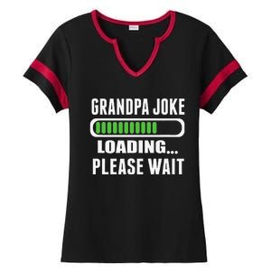 Grandpa Joke Loading Please Wait Ladies Halftime Notch Neck Tee