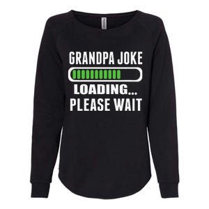 Grandpa Joke Loading Please Wait Womens California Wash Sweatshirt