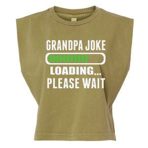 Grandpa Joke Loading Please Wait Garment-Dyed Women's Muscle Tee