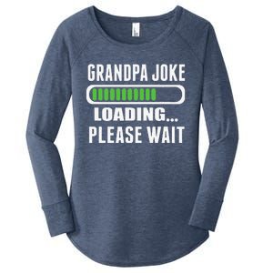 Grandpa Joke Loading Please Wait Women's Perfect Tri Tunic Long Sleeve Shirt